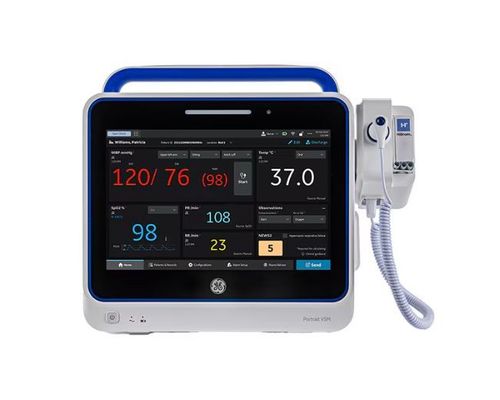 GE PORTRAIT VITAL SIGNS PATIENT MONITOR with BP, Pulse Ox and Wireless
