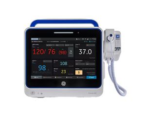 GE PORTRAIT VITAL SIGNS PATIENT MONITOR with BP, Pulse Ox, Oral SureTemp and Wireless