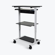 Multi Shelf PC Stress and EKG Cart