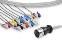 Generic Quinton 10-Lead EKG Cable 011952-011, Pinch