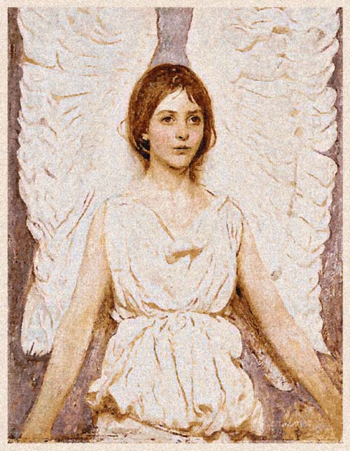 Angels Thayer Belgian Tapestry Wall Hanging, H37" x W28"