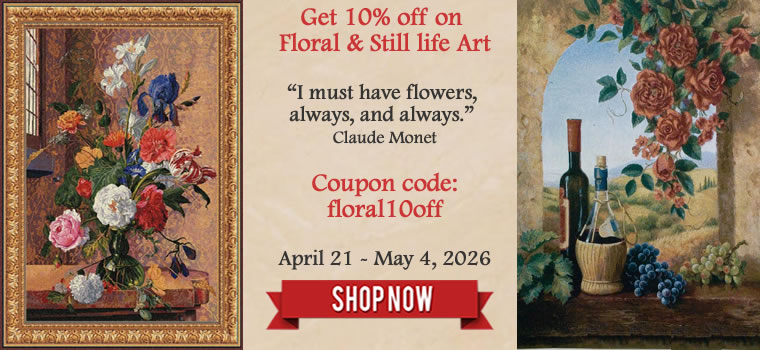 Get 10% off on Floral & Still Life Tapestries - Classic & Modern Wall Hangings