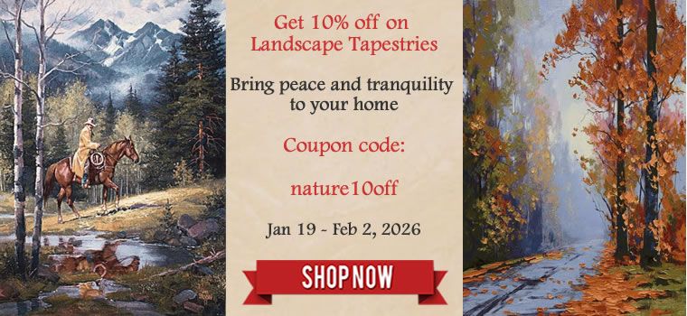 Get 10% off on Nature and Animals - Seascape & Landscape Tapestries