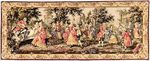 Society In The Park Tapestry Wall Hanging - Francois Boucher Art, H27" x W70"