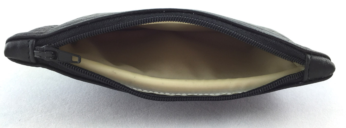 zipper tobacco pouch Black Lambskin Full Size Tobacco Pouch with Zipper by Jobey