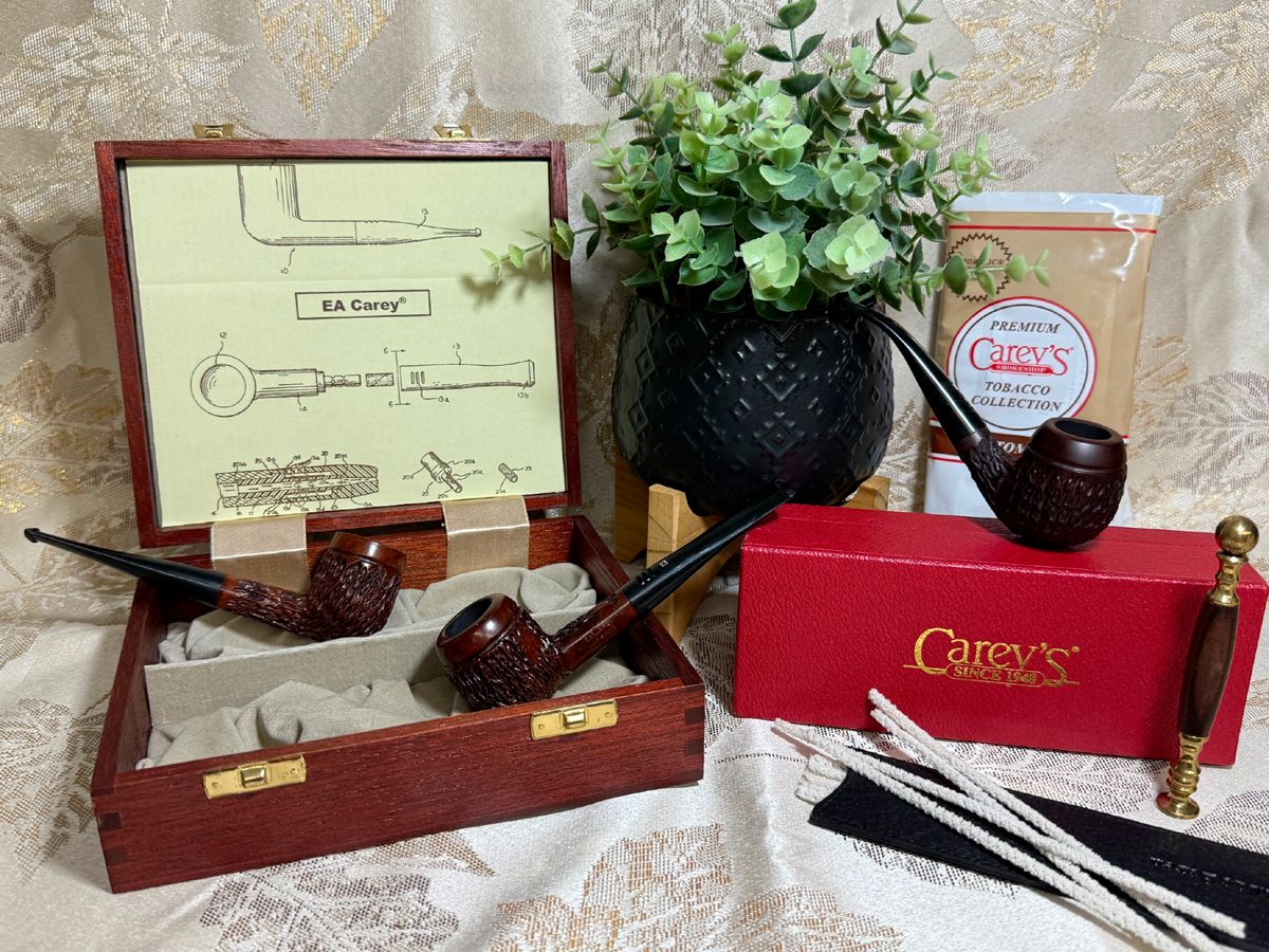 Carey Magic Inch Walnut Rustic Featherlight Pipe