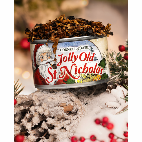 Cornell & Diehl Jolly Old St. Nicholas Pipe Tobacco Can - 2 oz