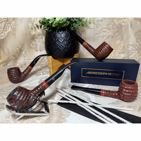 Duncan Hill Aerosphere Grand Deluxe Pine Carved Pipe