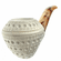 Large Full Bent Lattice Bulldog White Genuine Block Turkish Meerschaum Pipe With Case