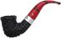 Peterson Rusticated Dracula 05 Bent Dublin Pipe