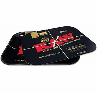 cigarette rolling tray with lid RAW Black Metal Cigarette Rolling Tray Large Cover