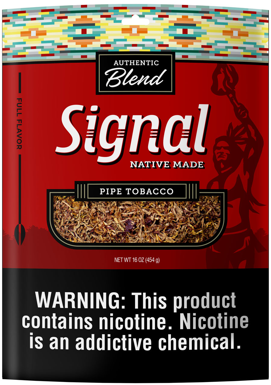 authentic tobacco Signal Authentic Blend Native Made Full Flavor Fine Cut Loose Tobacco