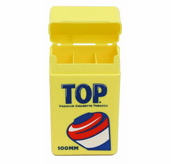 plastic cigarette case 100's Top Crush-Proof Strong Box Hinged Cigarette Case for 100's