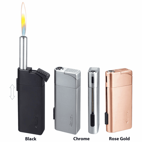 Vector Optimus Soft Flame Pocket Pipe Lighter with Extension