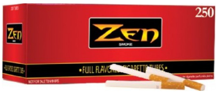 Zen Smoke Full Flavor King Size Filter Cigarette Tubes