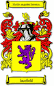 Lacefield Family Shield Ireland Coat of Arms