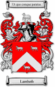 Lambeth Code of Arms English Family Shield