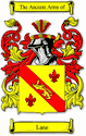 Lane Family Shield Ireland Coat of Arms