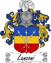 Lanzoni Family Coat of Arms - Italian