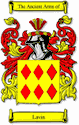 Lavin Family Shield Ireland Coat of Arms