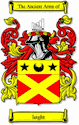 Leight Code of Arms English Family Shield