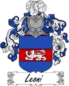 Leoni Family Coat of Arms - Italian