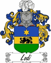 Lodi Family Coat of Arms - Italian