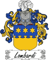 Lombardi Family Coat of Arms - Italian