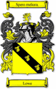 Lowe Code of Arms English Family Shield