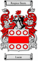 Lucas Code of Arms English Family Shield