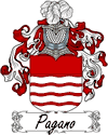 Pagano Family Coat of Arms - Italian