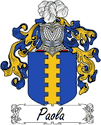 Paola Family Coat of Arms - Italian