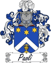 Paoli Family Coat of Arms - Italian