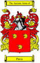 Parris Code of Arms English Family Shield