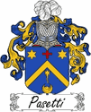 Pasetti Family Coat of Arms - Italian