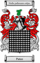 Patten Code of Arms English Family Shield