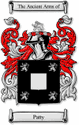 Patty Code of Arms English Family Shield