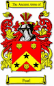 Pearl Code of Arms English Family Shield