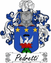 Pedretti Family Coat of Arms - Italian