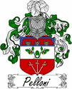 Pelloni Family Coat of Arms - Italian