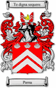 Perna Code of Arms English Family Shield