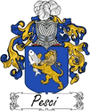 Pesci Family Coat of Arms - Italian