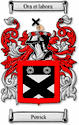 Petrick Code of Arms English Family Shield