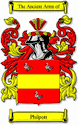 Philpott Code of Arms English Family Shield