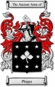 Phipps Code of Arms English Family Shield