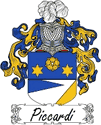 Piccardi Family Coat of Arms - Italian