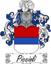 Piccioli Family Coat of Arms - Italian