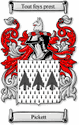 Pickett Code of Arms English Family Shield