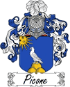 Picone Family Coat of Arms - Italian