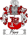 Piero Family Coat of Arms - Italian